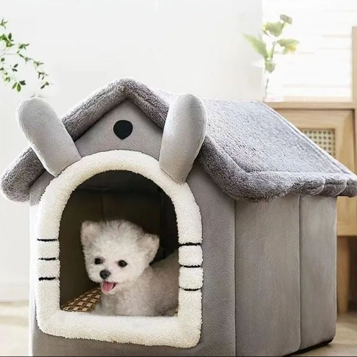 Warm Removable Cat & Dog House – Washable Winter Pet Bed