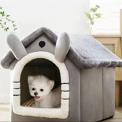 Warm Removable Cat & Dog House – Washable Winter Pet Bed
