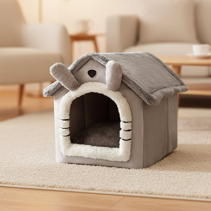 Warm Removable Cat & Dog House – Washable Winter Pet Bed